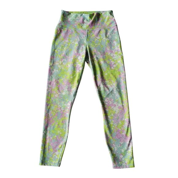 Fabletics Power Hold High Waisted 7/8 Length Bright Pastel Floral pocket XS - Picture 1 of 12